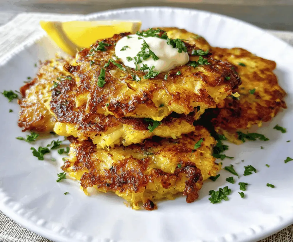 Crispy Parmesan Yellow Squash Fritters Recipe