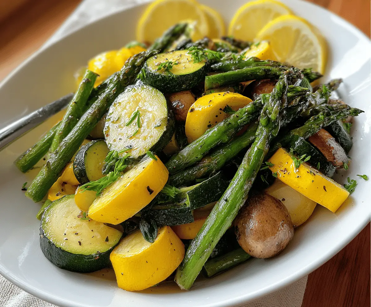 Flavorful Asparagus with Zucchini and Summer Squash