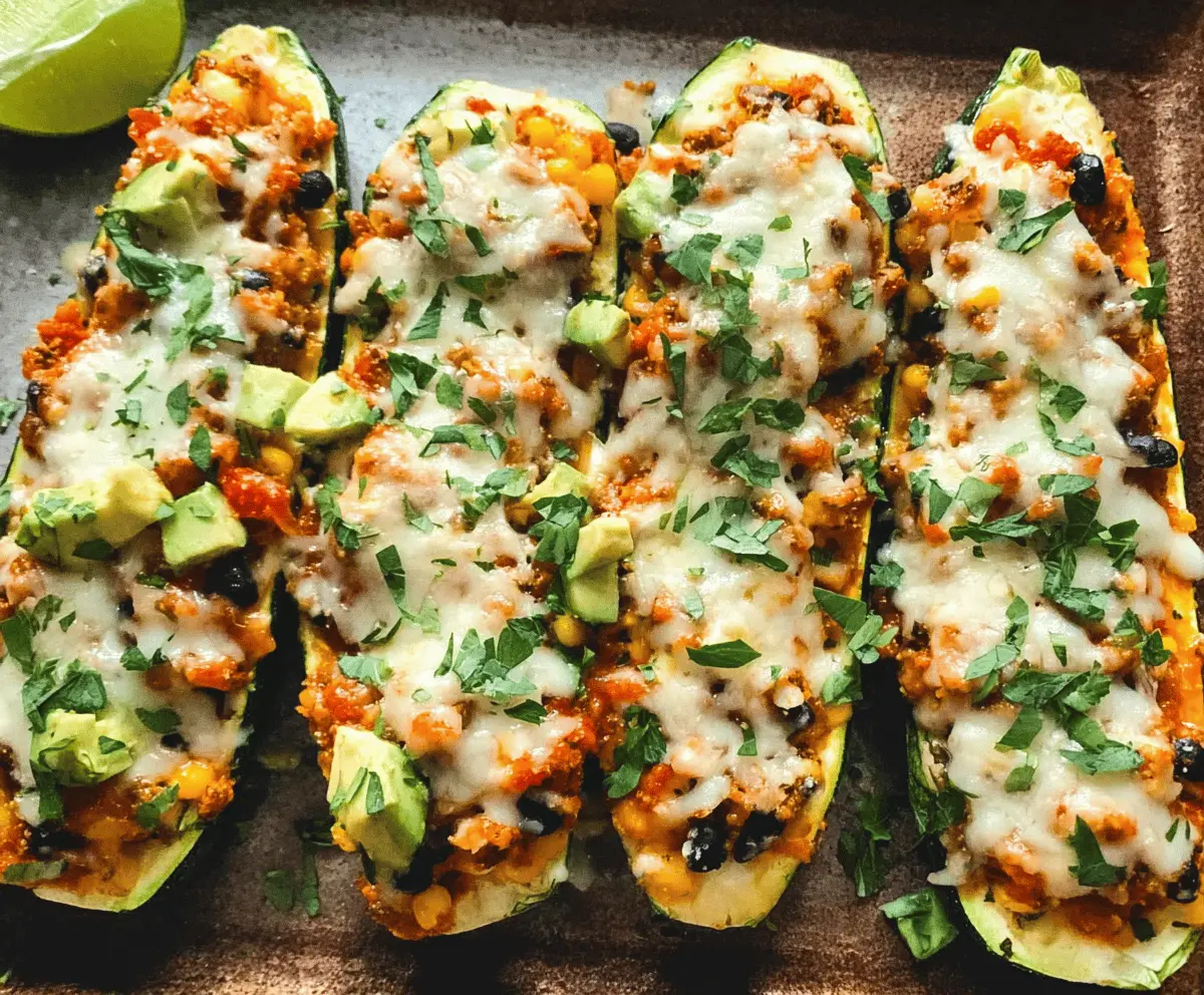 Easy Mexican Zucchini Boats Recipe for Dinner
