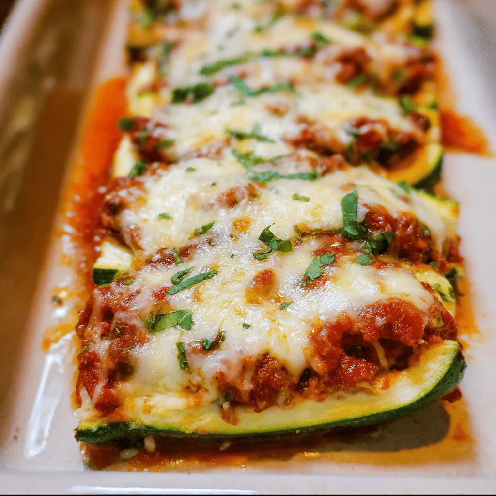 Easy Lasagna-Stuffed Zucchini Recipe