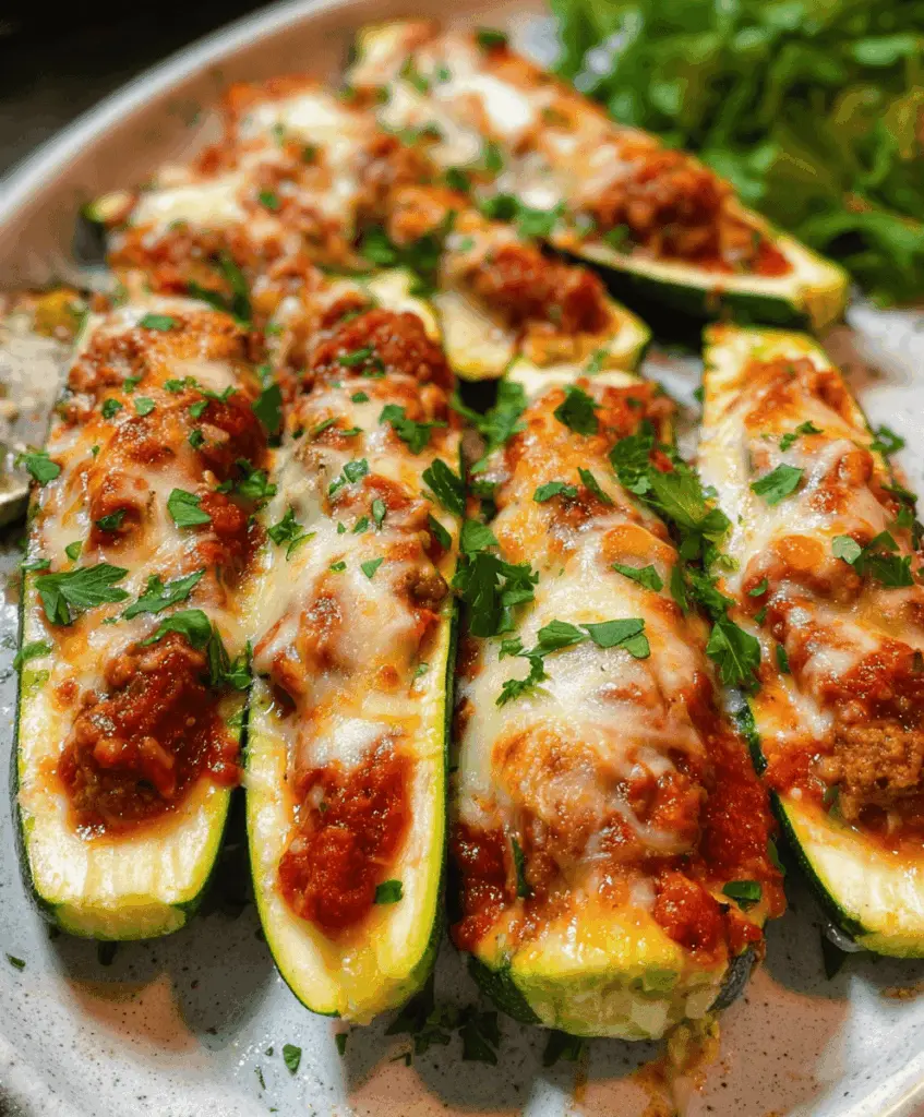 Easy Savory Stuffed Zucchini Boats Recipe