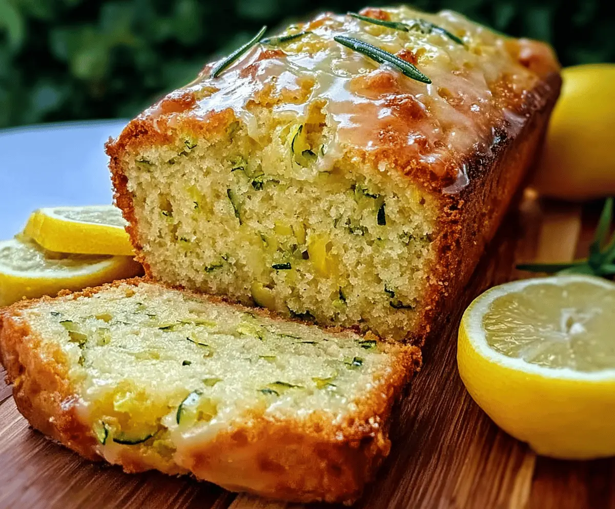 Moist Lemon Zucchini Bread Recipe