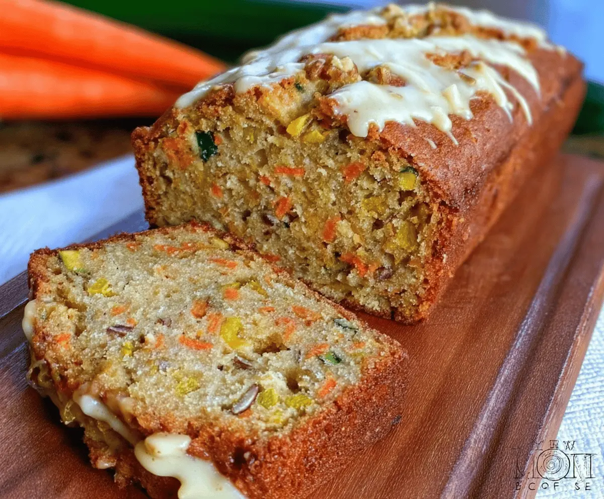 Moist Carrot Apple Zucchini Bread Recipe