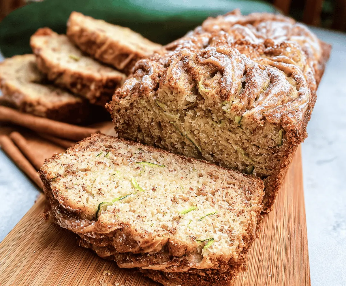 Easy Cinnamon Swirl Zucchini Bread Recipe