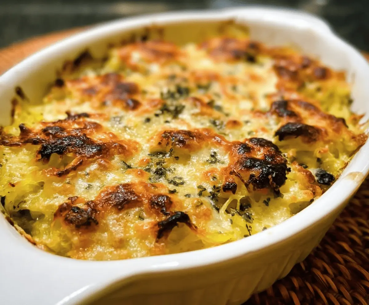 Healthy Spaghetti Squash Au Gratin Recipe
