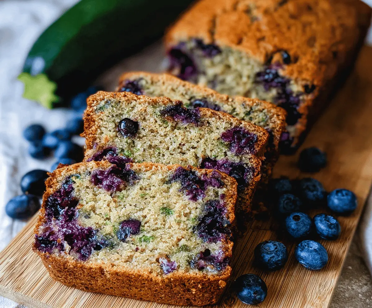 Moist Blueberry Zucchini Bread Recipe