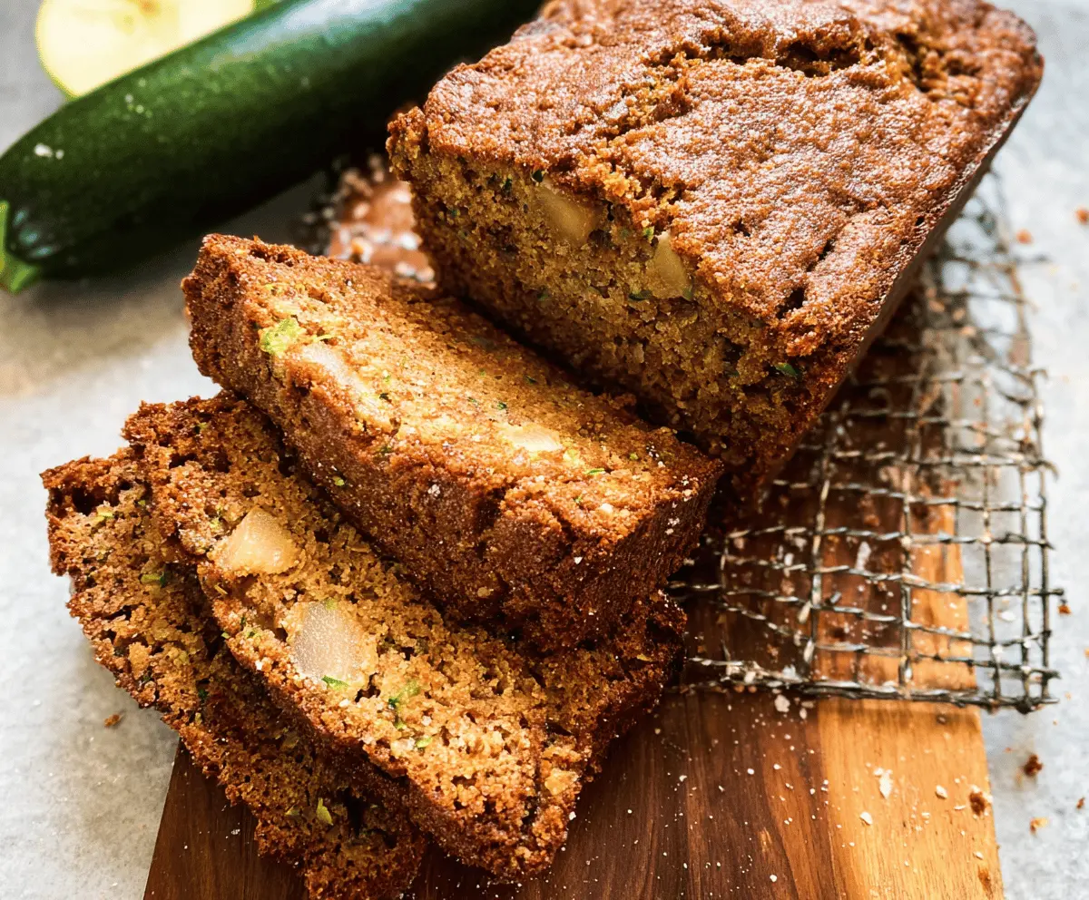 Moist Apple Zucchini Bread Recipe