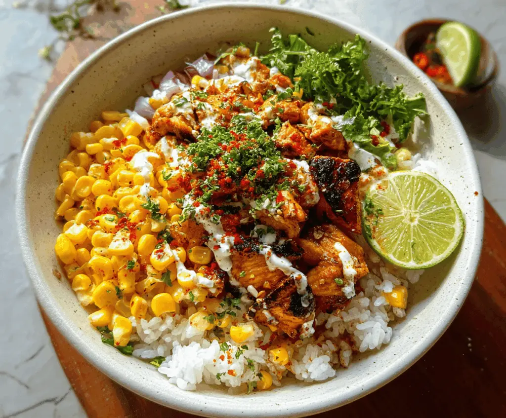 Easy Street Corn Chicken Rice Bowl Recipe