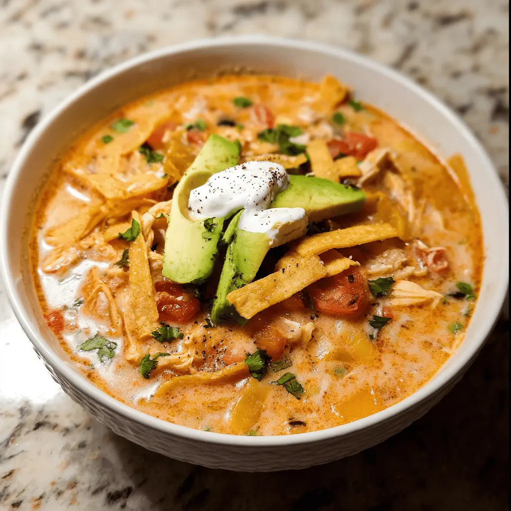 Creamy Chicken Tortilla Soup Recipe