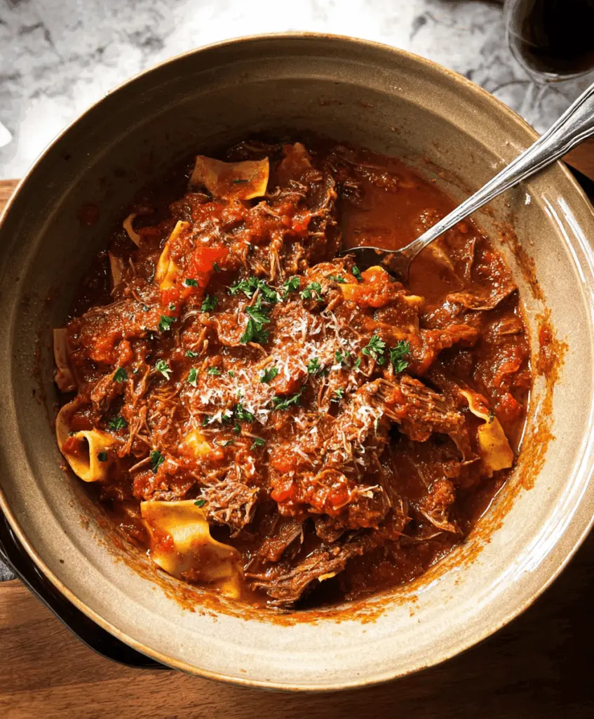 Easy Slow Cooker Beef Ragu for Dinner