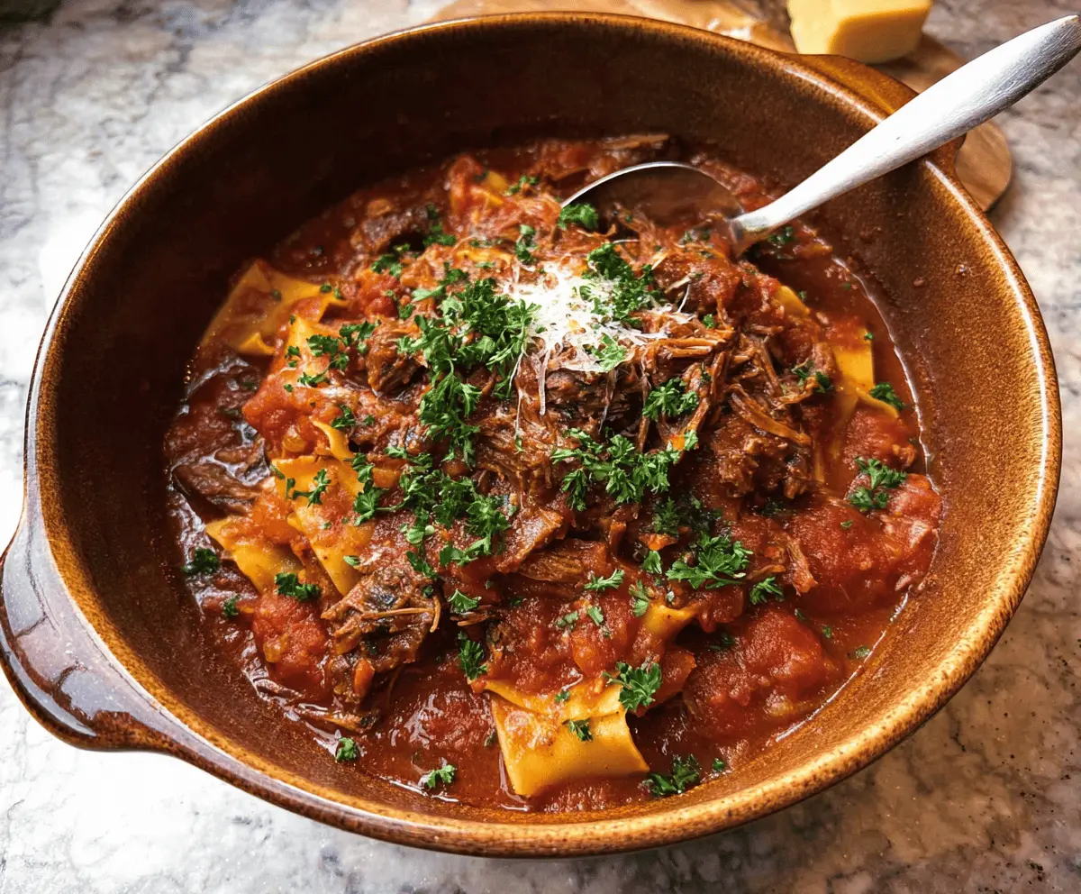 Easy Slow Cooker Beef Ragu for Dinner