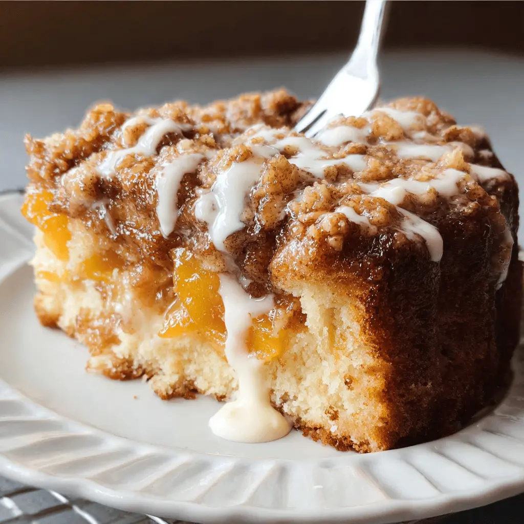 Cream Cheese Peach Cobbler Pound Cake Recipe