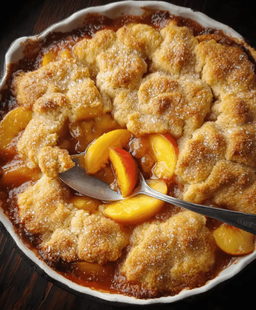 Easy Southern Peach Cobbler Recipe with Fresh Peaches
