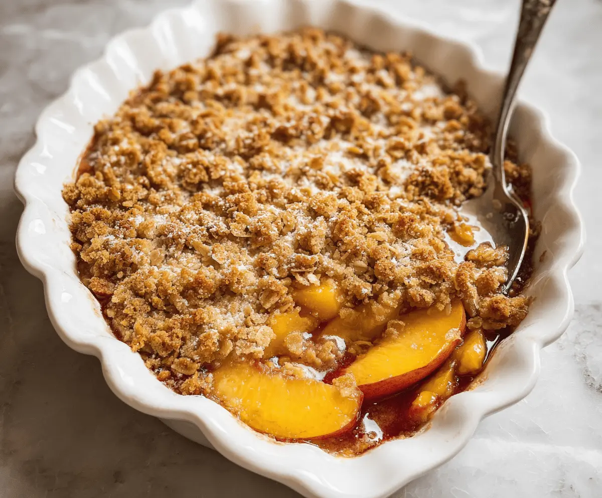 Easy Homemade Peach Crisp Recipe