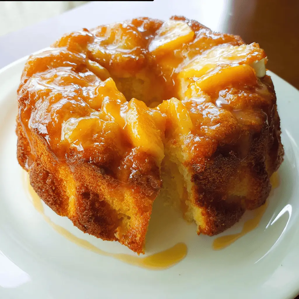 Easy Peach Cobbler Pound Cake Recipe