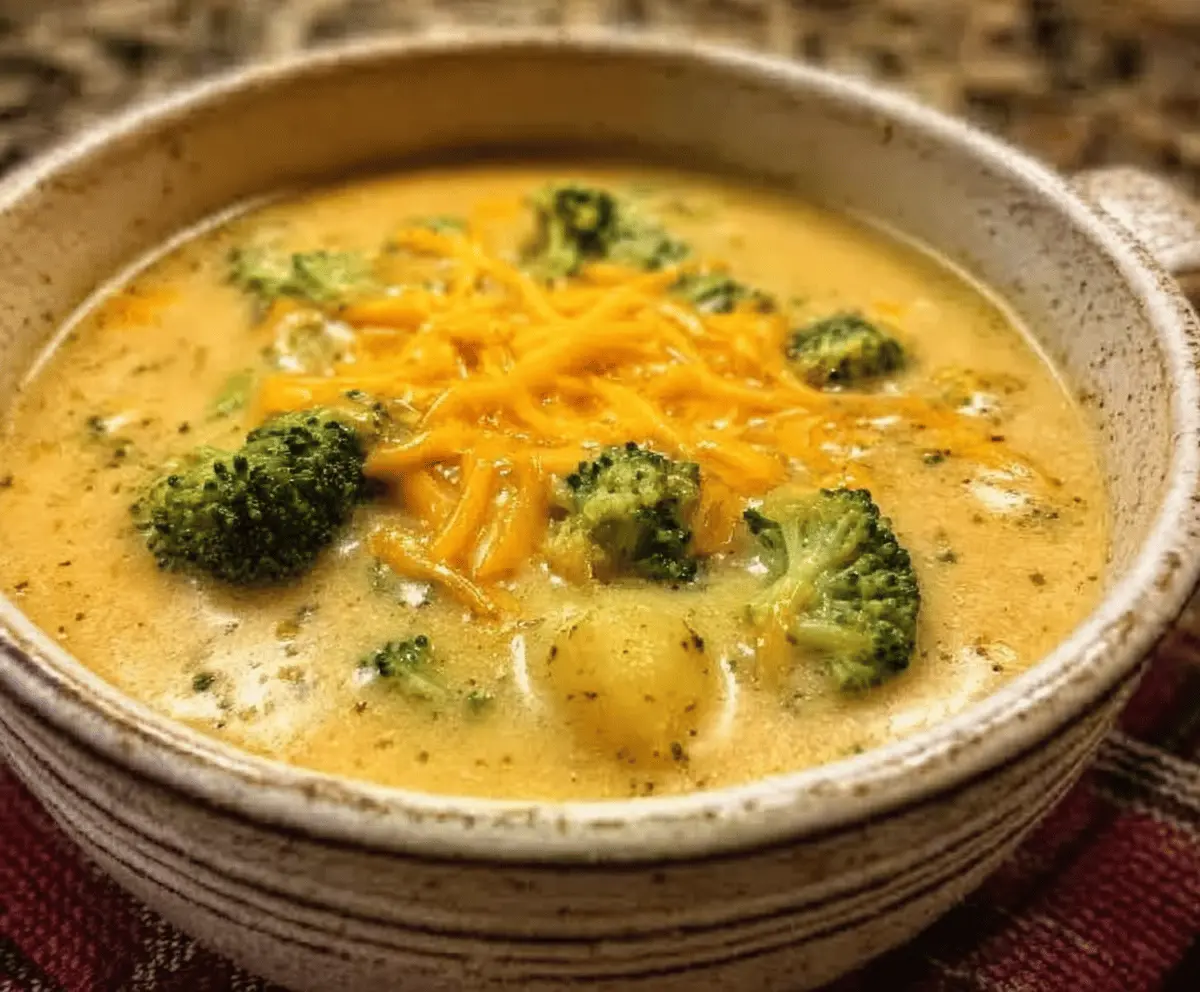Easy Crock Pot Broccoli Cheddar Potato Soup