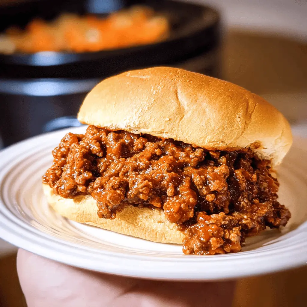 Easy Slow Cooker Sloppy Joes Recipe
