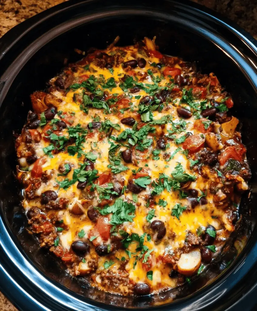 Easy Slow Cooker Cowboy Casserole Recipe