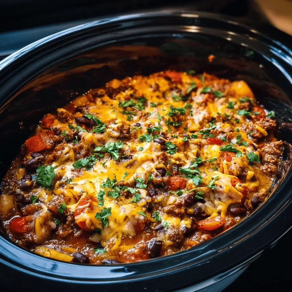 Easy Slow Cooker Cowboy Casserole Recipe
