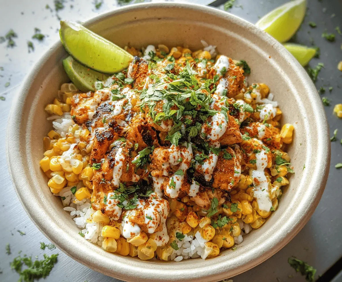 Easy Street Corn Chicken Rice Bowl Recipe