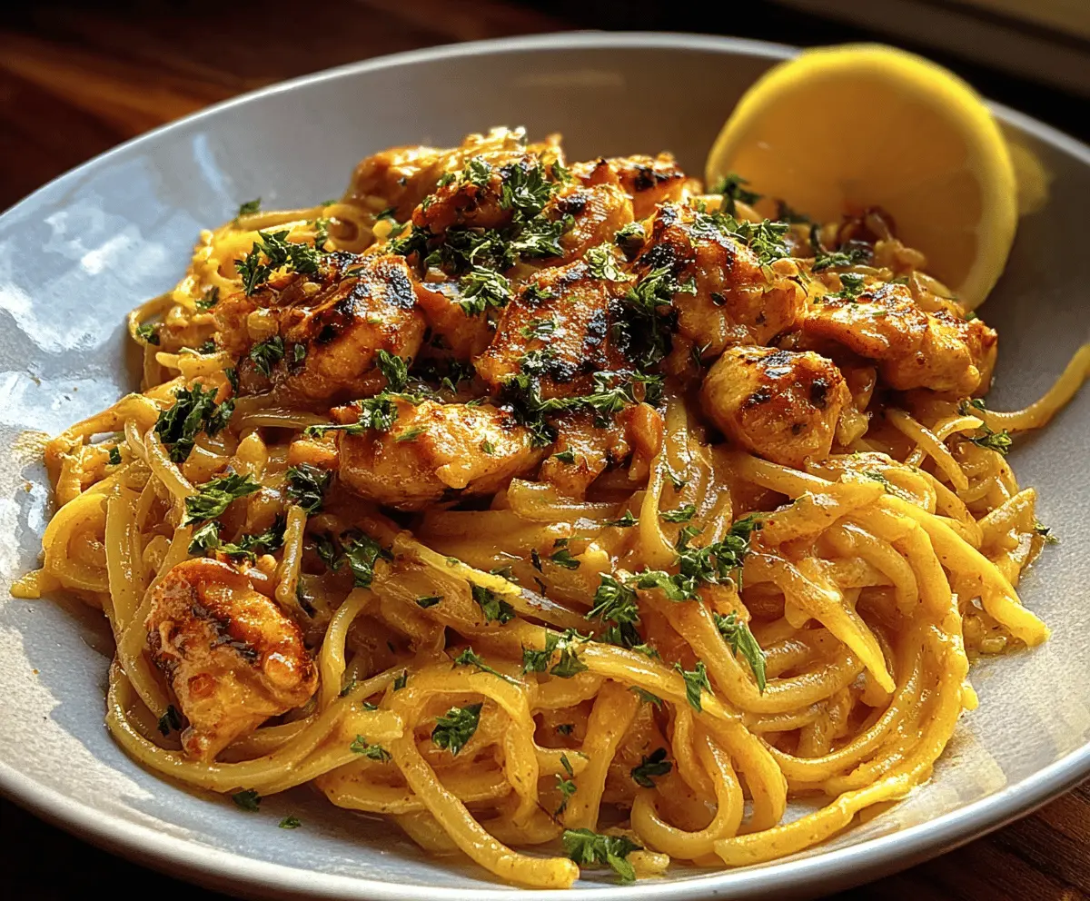 Easy Cowboy Butter Chicken Linguine Recipe