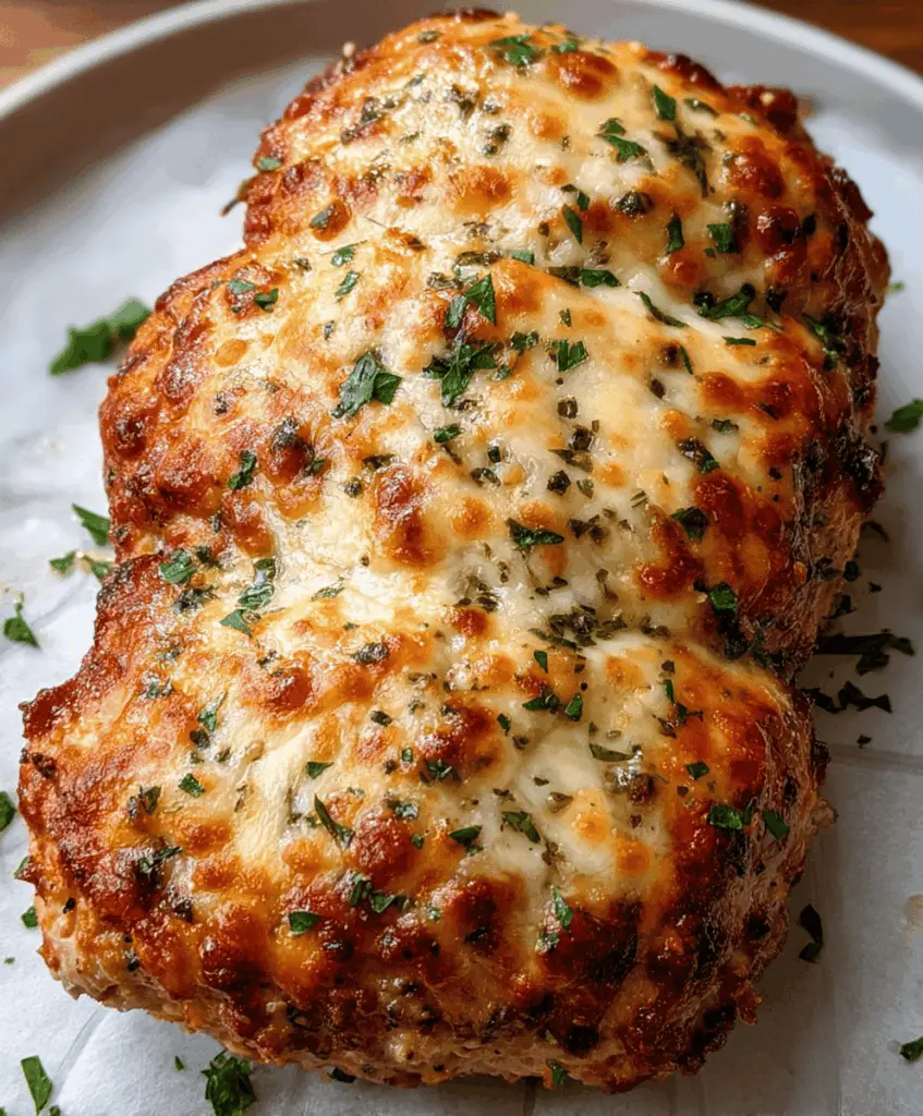 Garlic Parmesan Chicken Meatloaf Recipe