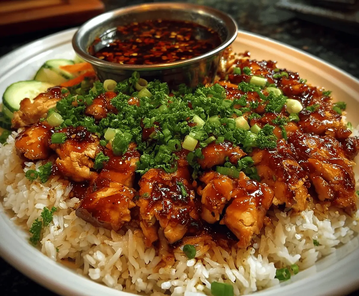 Easy Honey BBQ Chicken Rice Bowl Recipe
