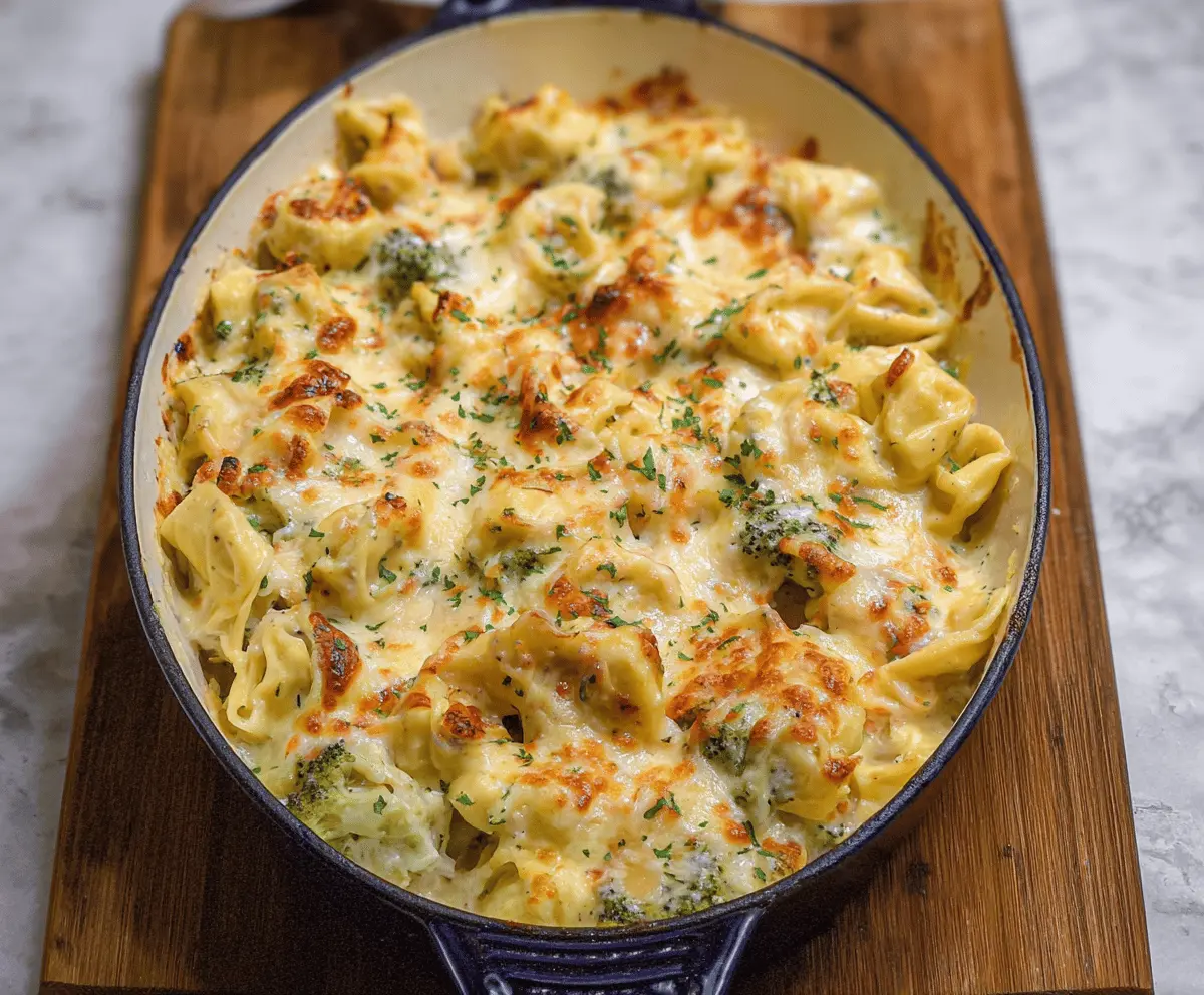 Baked Alfredo Tortellini