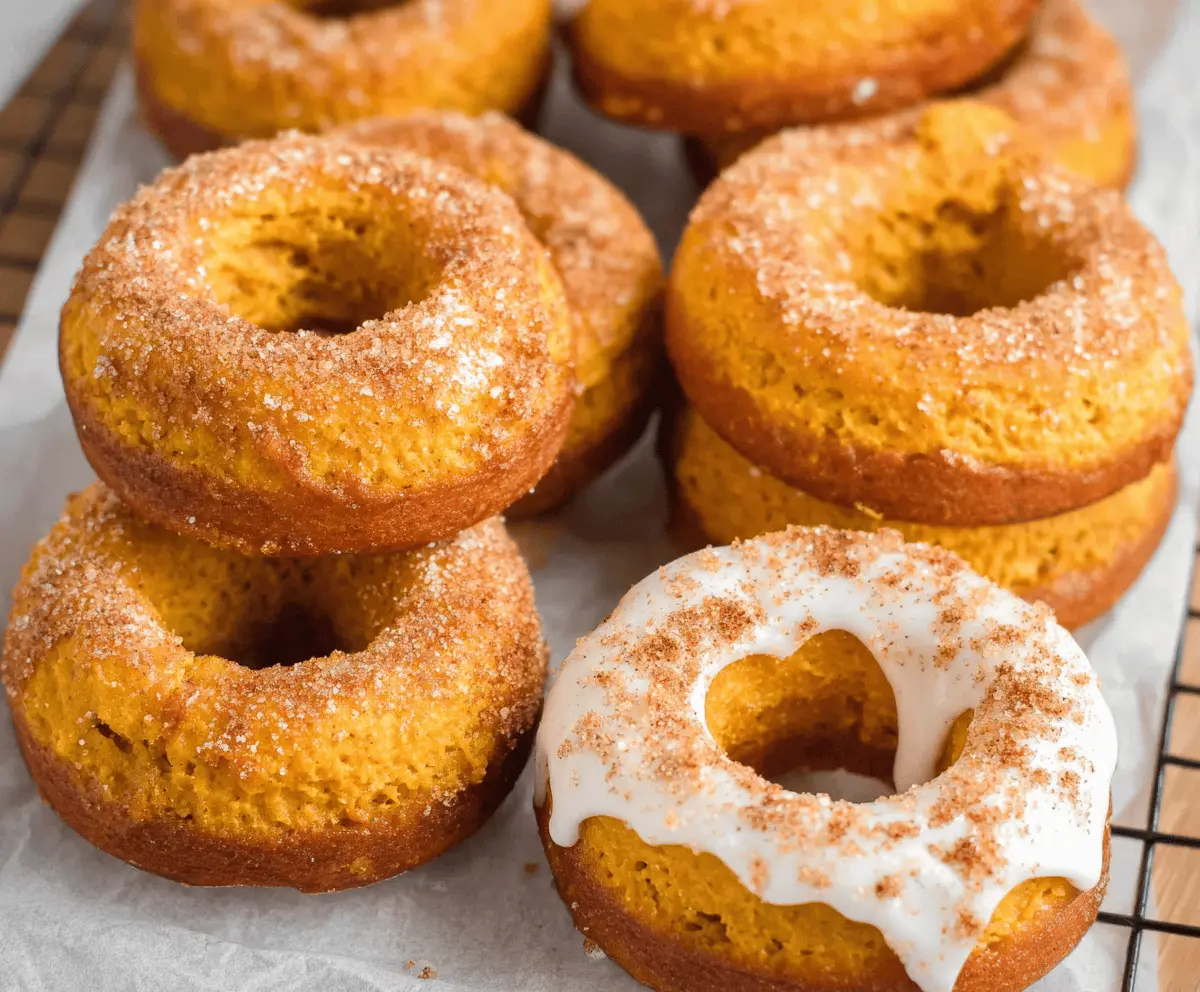 Baked Pumpkin Cake Donuts Recipe