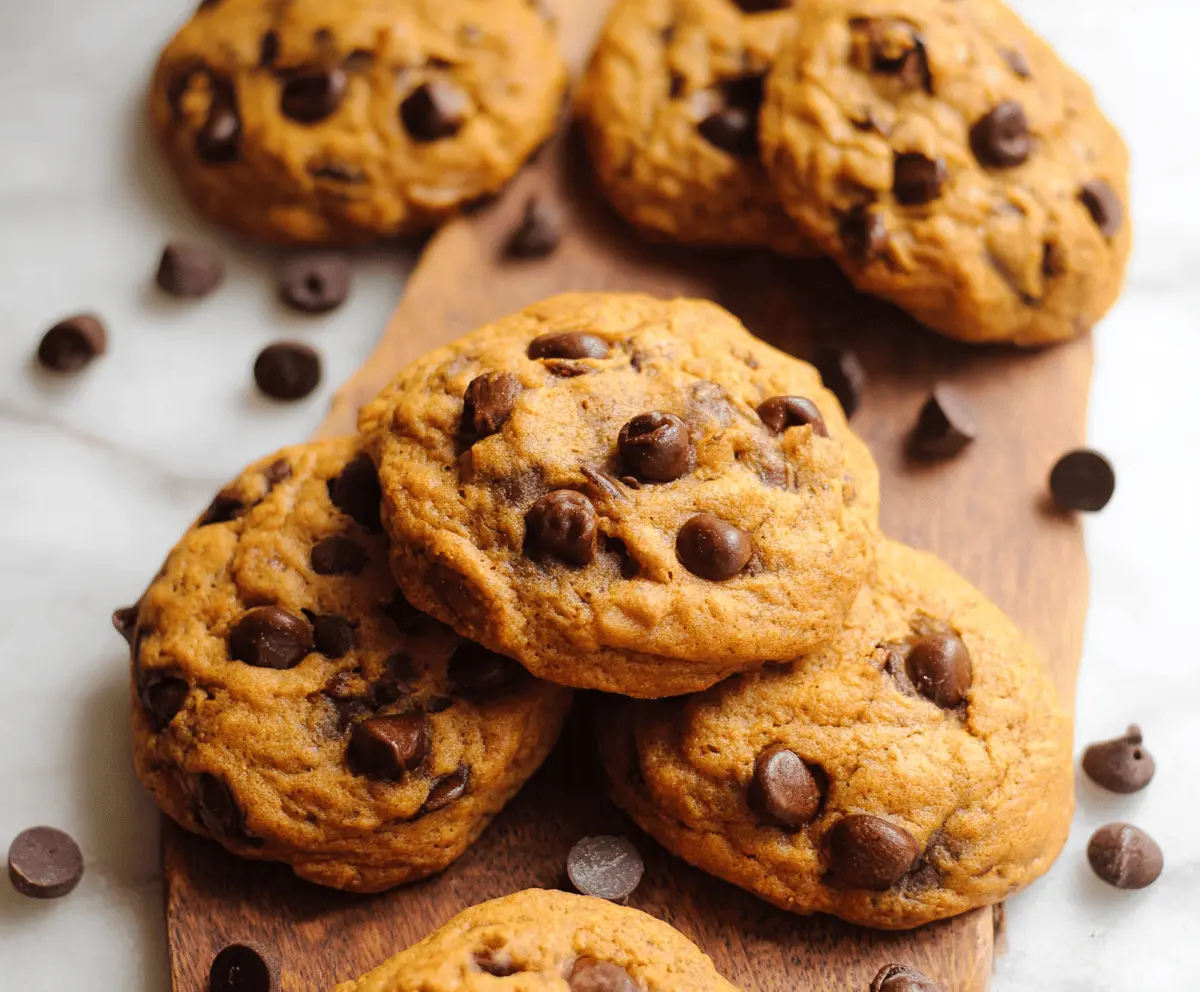 Chewy Pumpkin Chocolate Chip Cookie Recipe