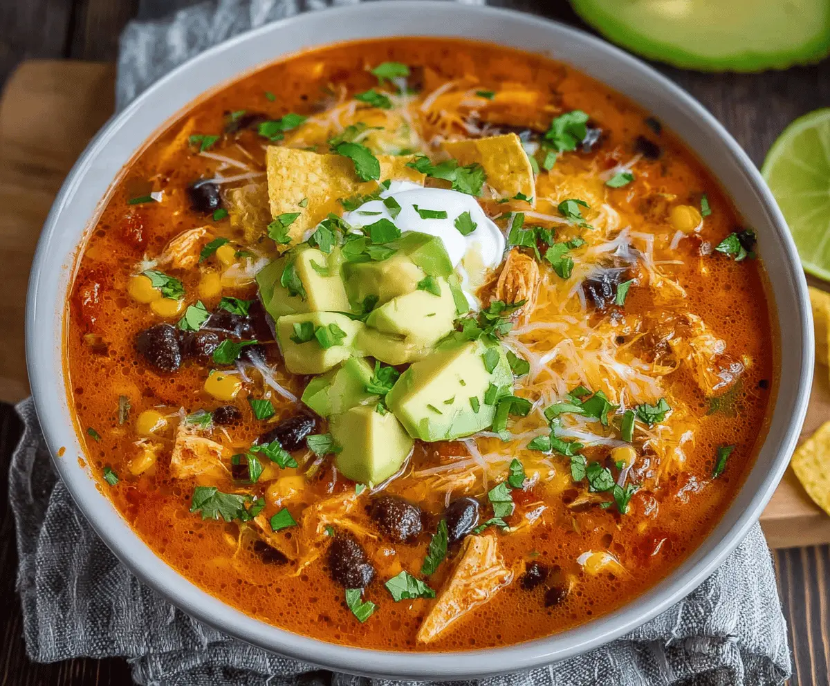 Chicken Enchilada Soup