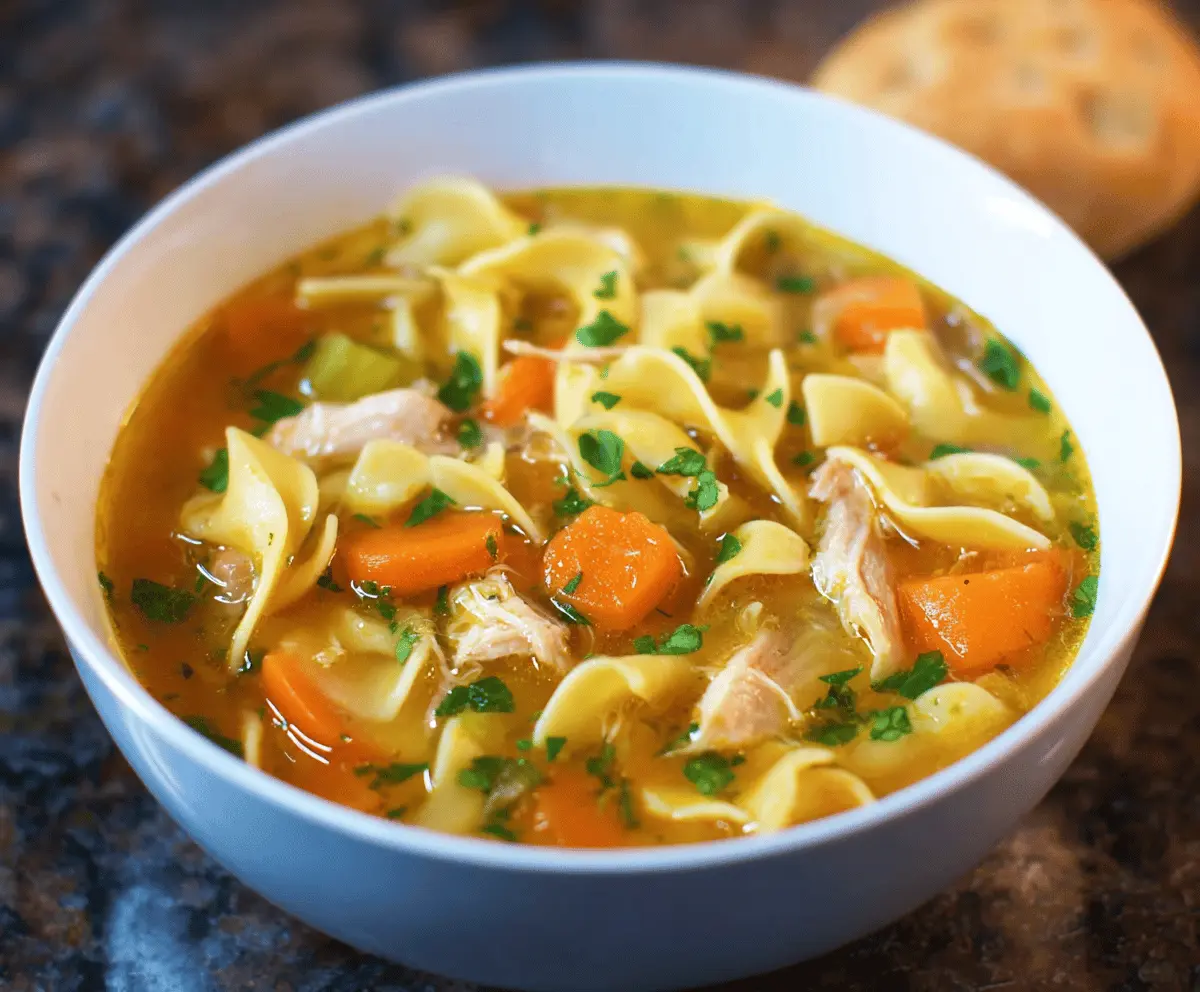 Best Homemade Chicken Noodle Soup Recipe for Comfort & Health