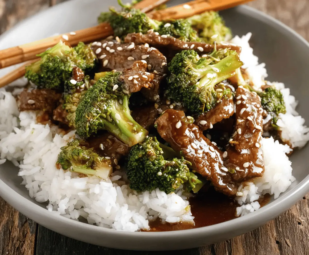 Chinese Beef and Broccoli Stir Fry