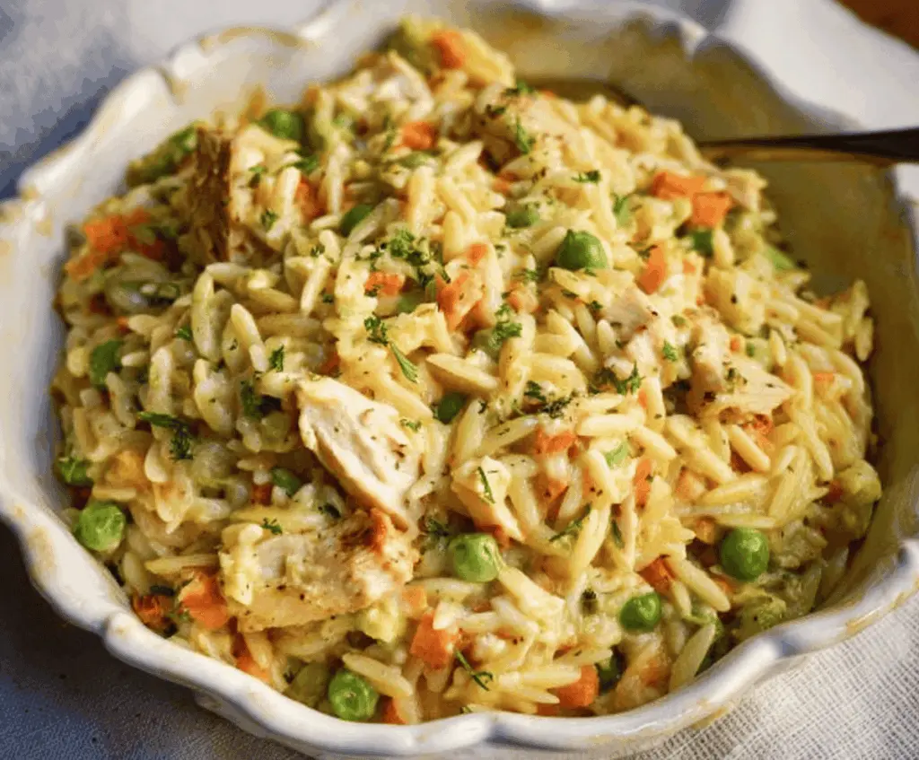 Cozy Chicken Pot Pie Orzo