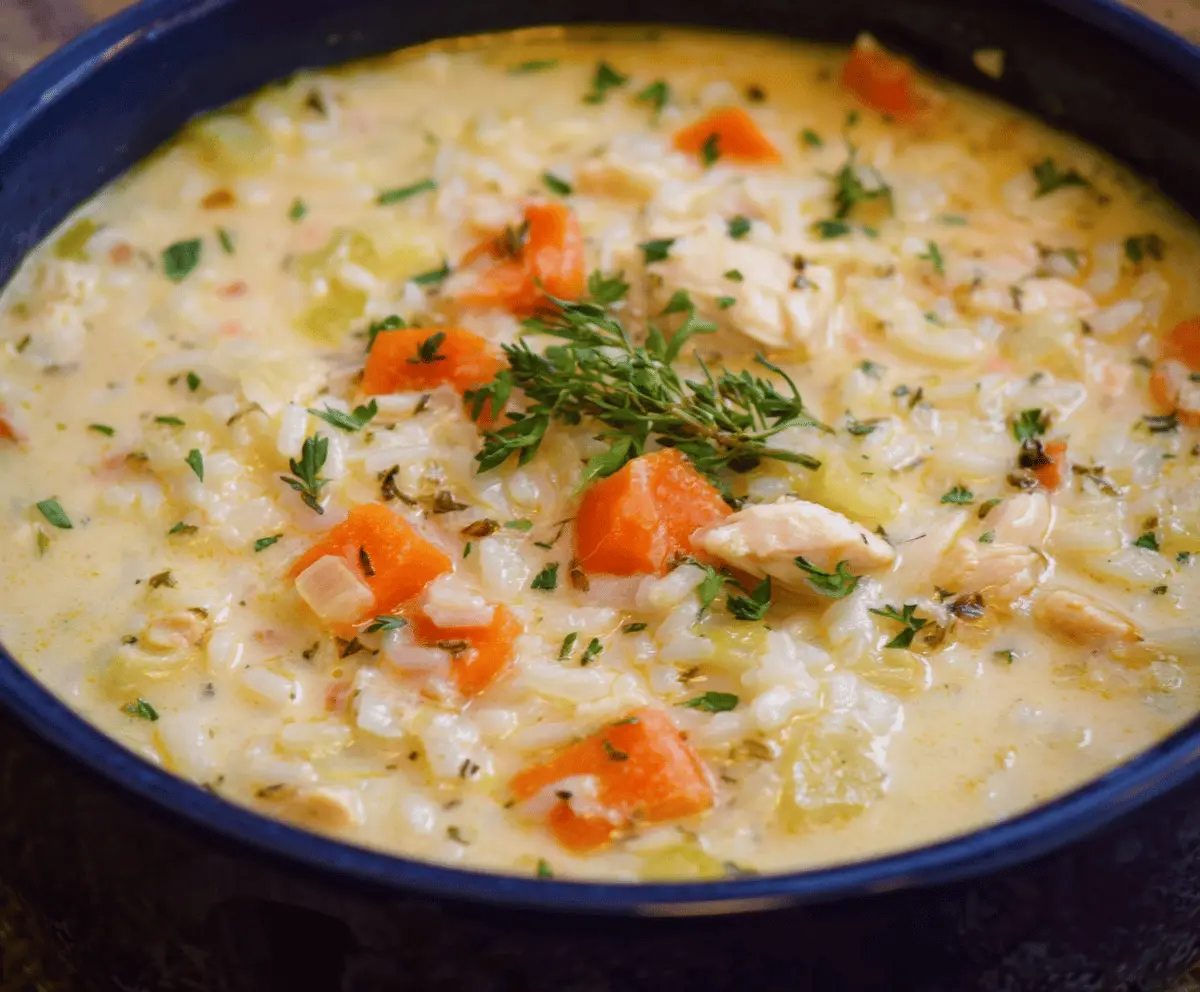Creamy Chicken and Rice Soup
