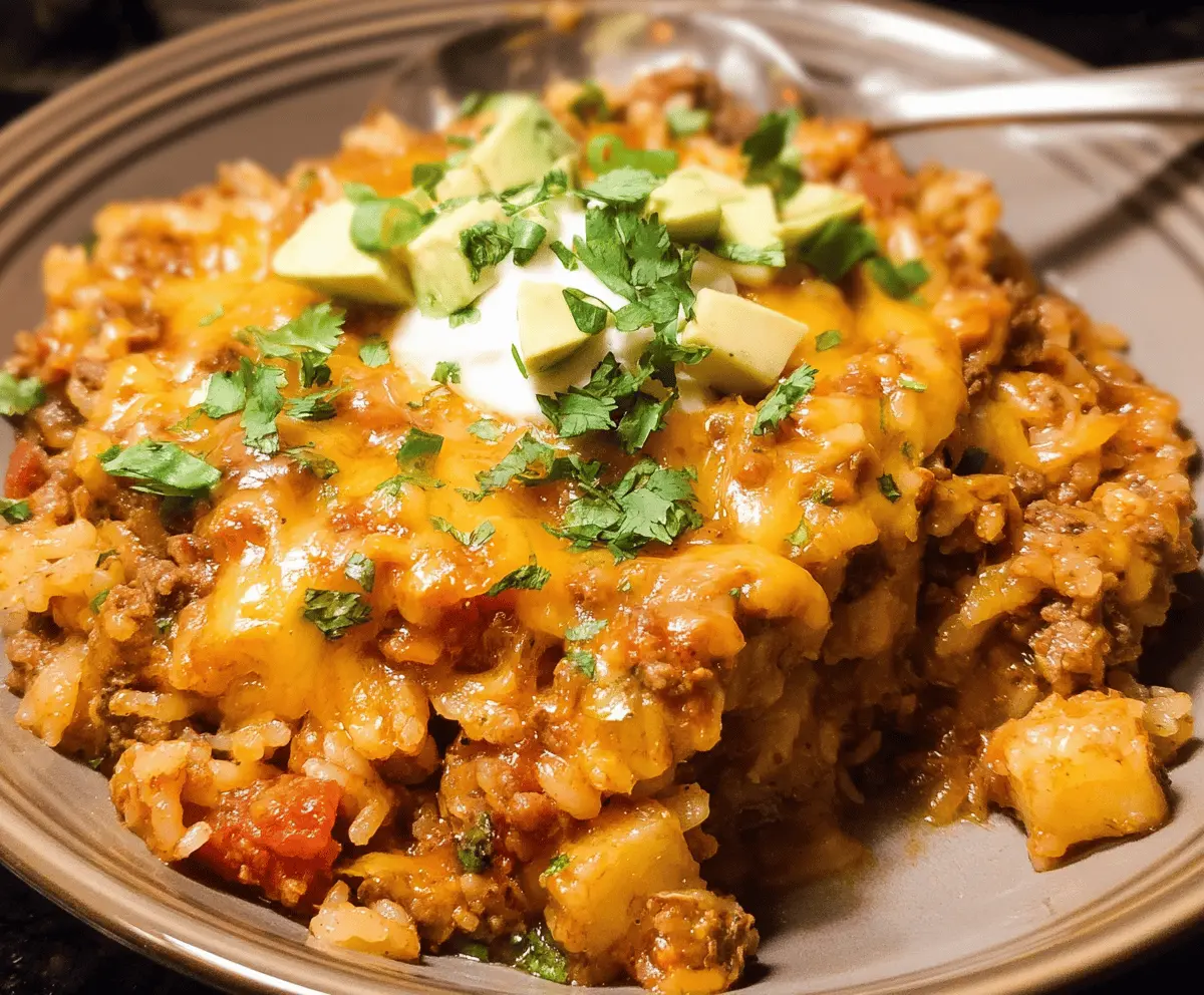 Crockpot Taco Casserole