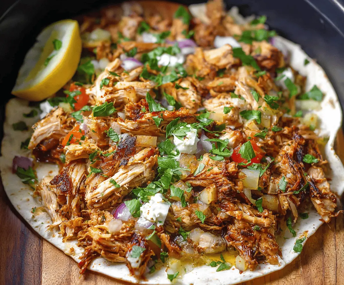Easy Slow Cooker Chicken Shawarma – Simple & Delicious Middle Eastern Recipe