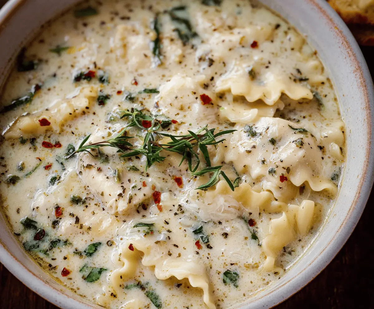 Irresistible White Chicken Lasagna Soup Recipe
