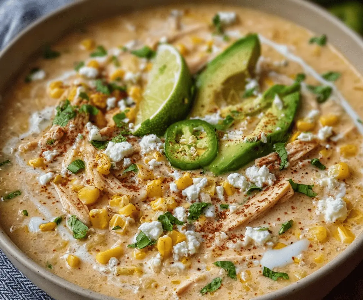 Mexican Street Corn White Chicken Chili