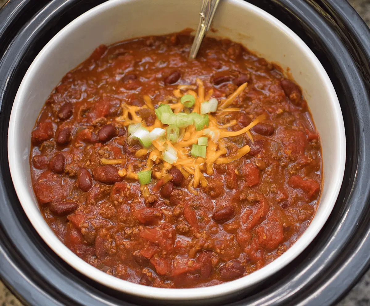 Mouthwatering Slow-Cooker Chili