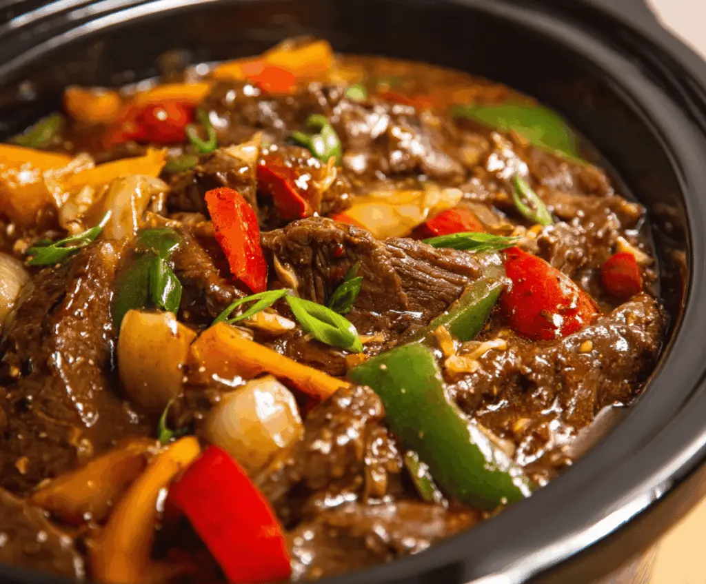 Pepper Steak in a Crock Pot