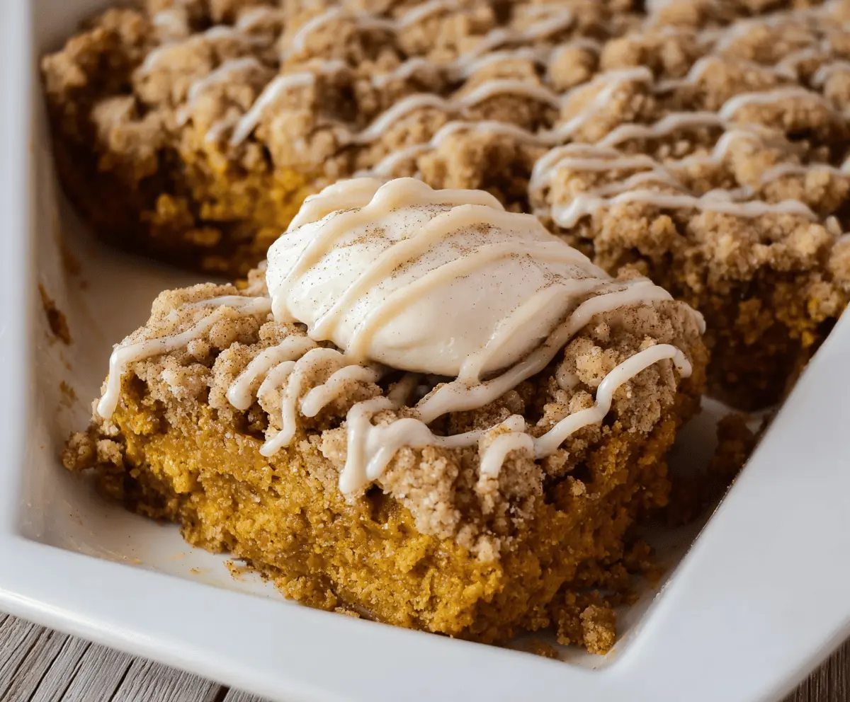Pumpkin Pie Crisp with Cinnamon Streusel Recipe