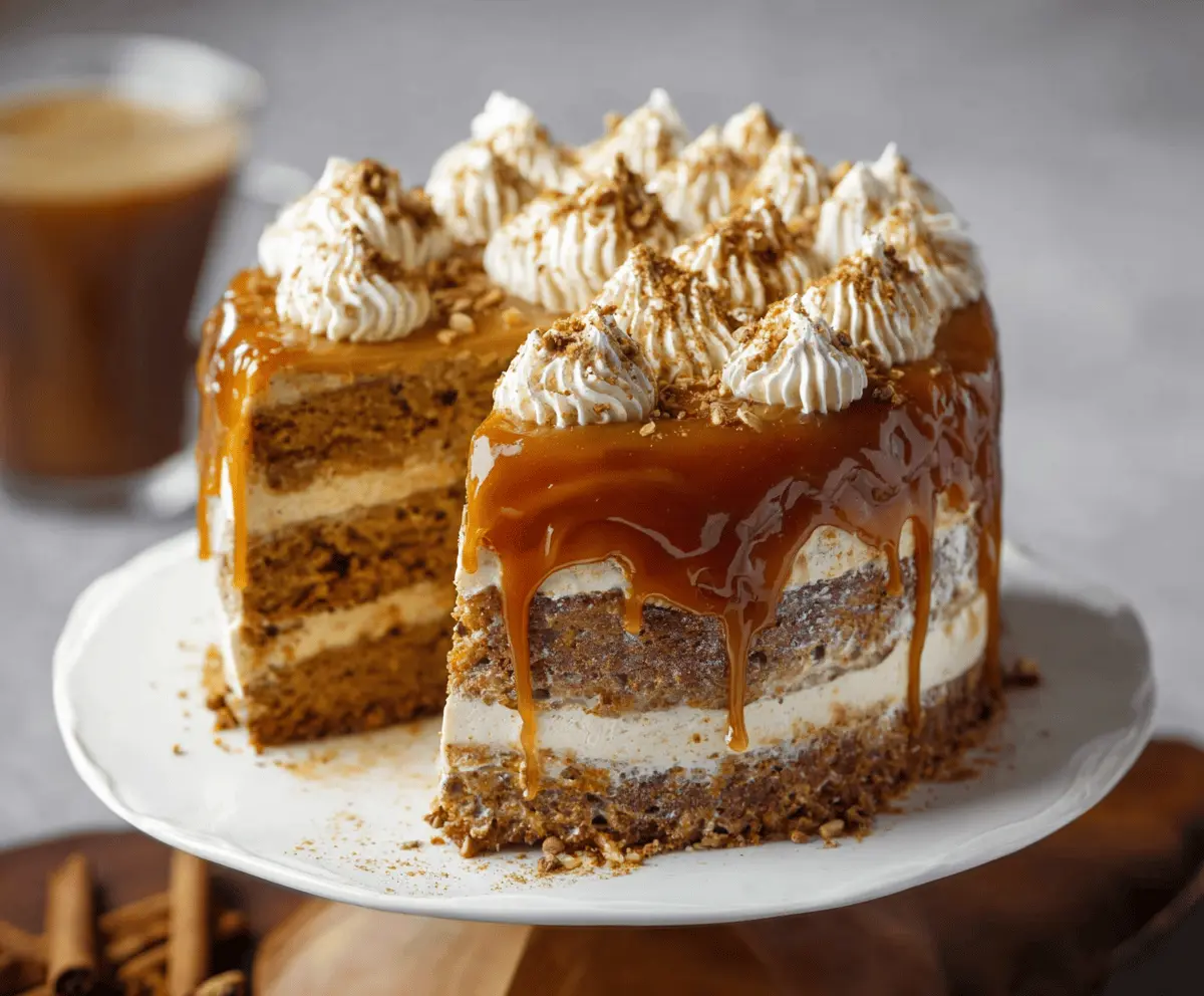 Pumpkin Spice Latte Cake Creation
