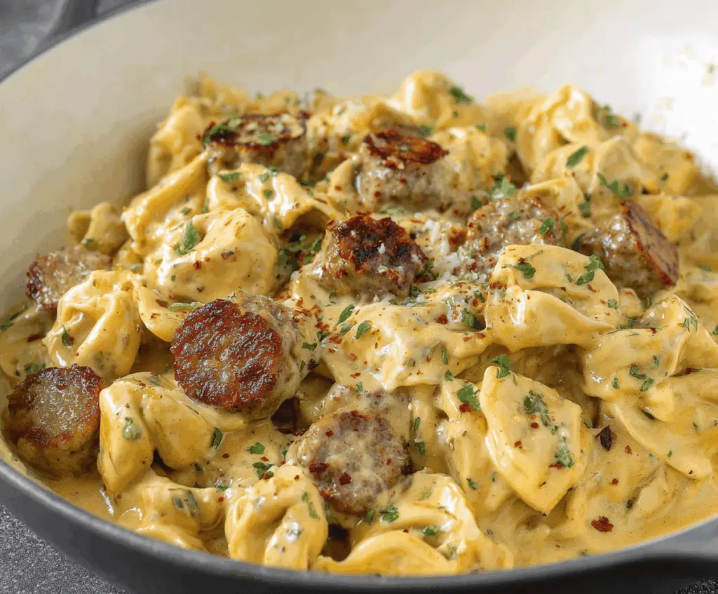 Sausage Tortellini Alfredo Recipe