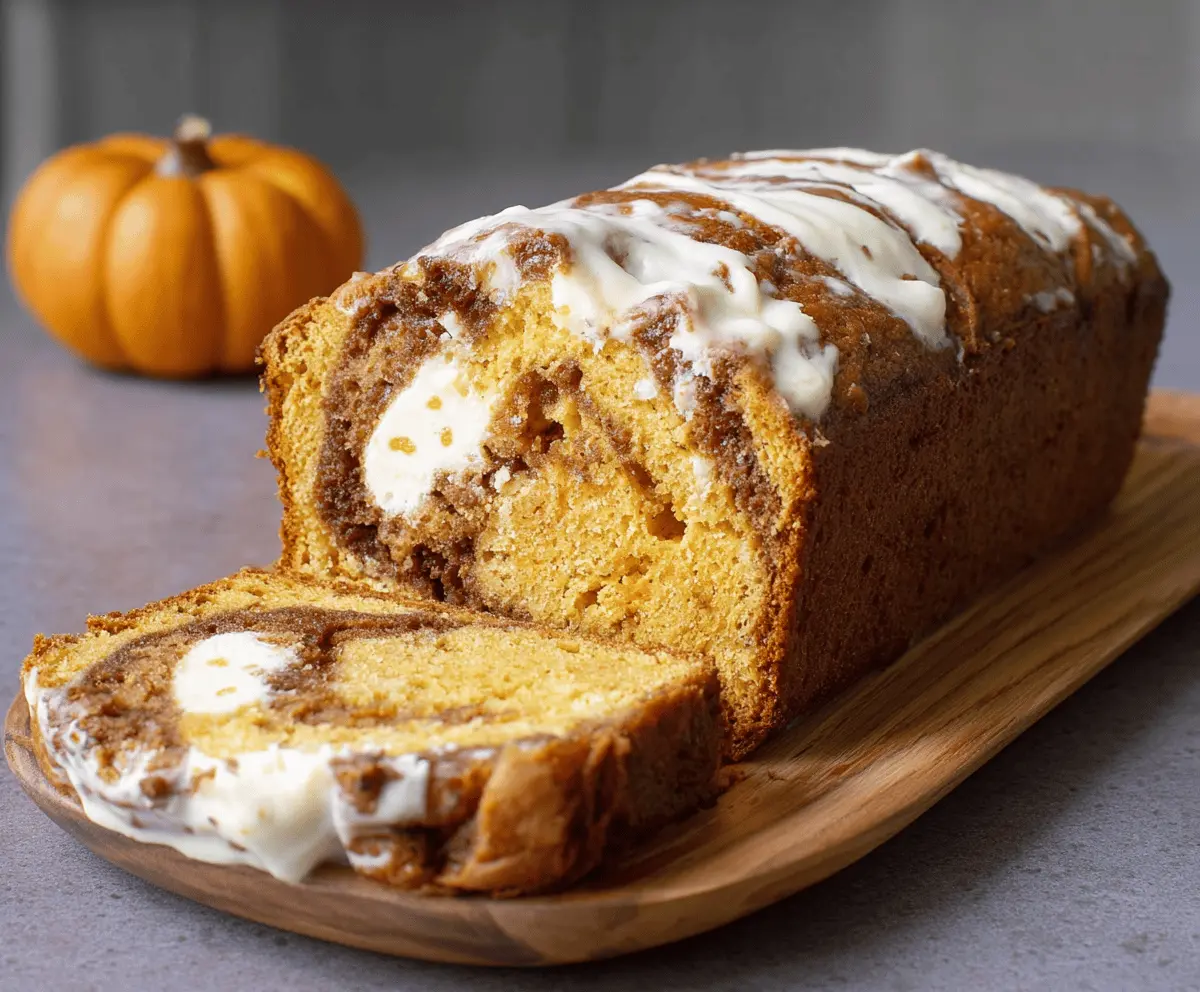 Taste-Delicious Swirled Pumpkin Cream Cheese Bread