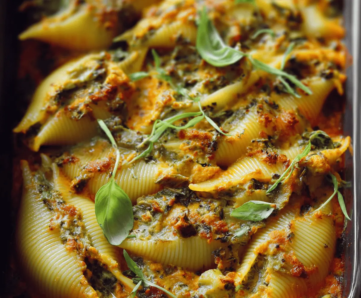 Vegan Pumpkin Ricotta Stuffed Shells Recipe