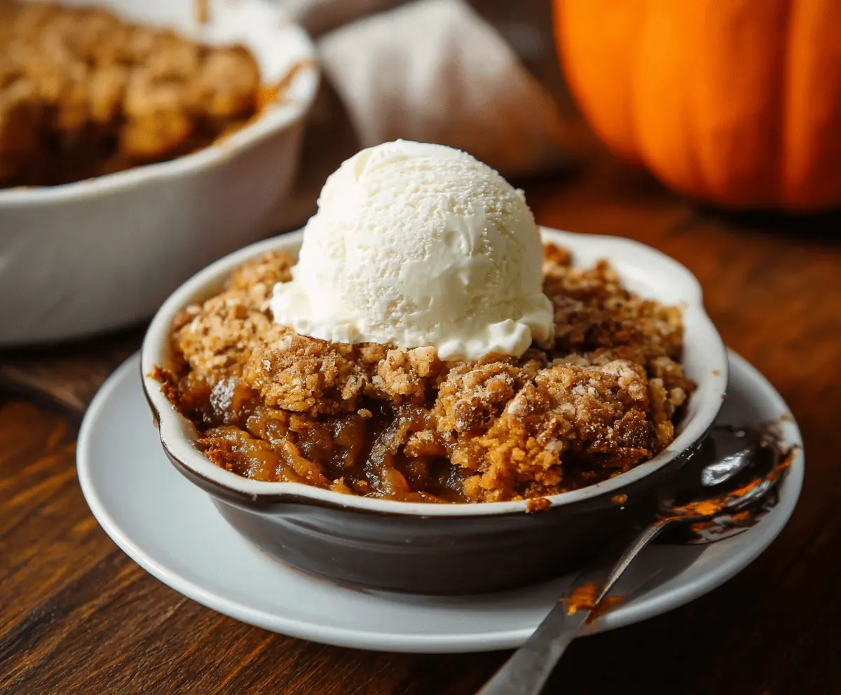 Warm Pumpkin Cobbler Recipe