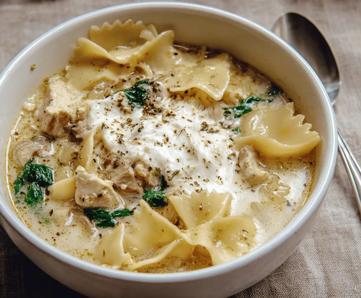 White Lasagna Soup