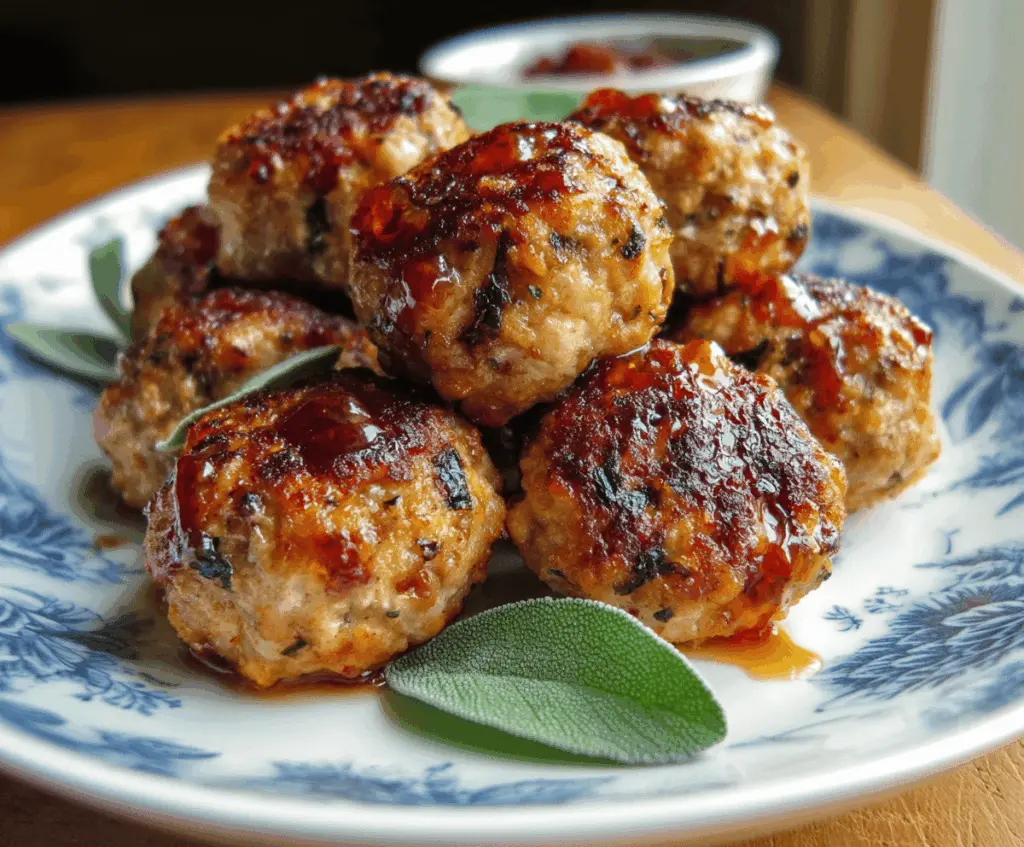 Apple & Sage Turkey Meatballs