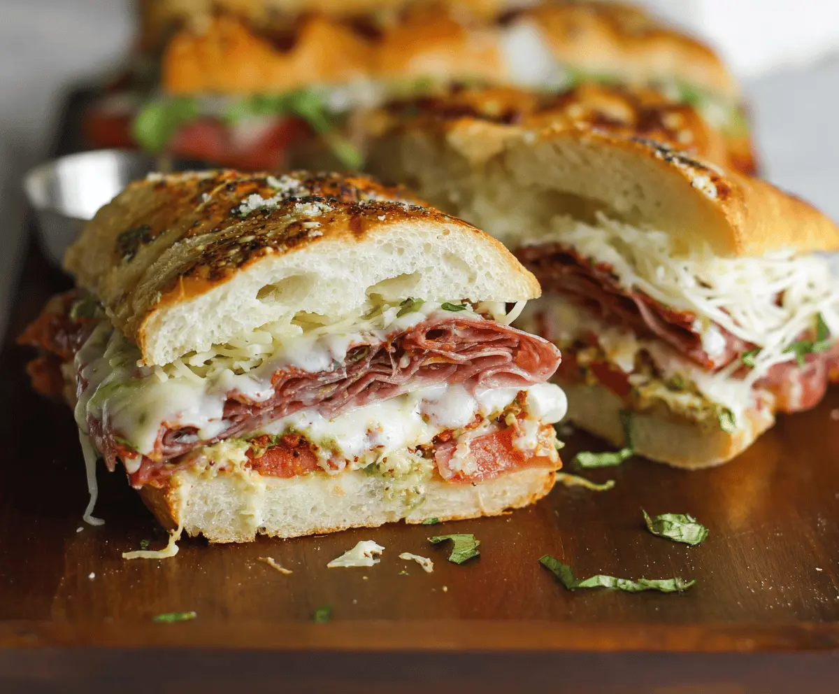 Easy Baked Italian Grinder Sandwiches Recipe for a Delicious Meal